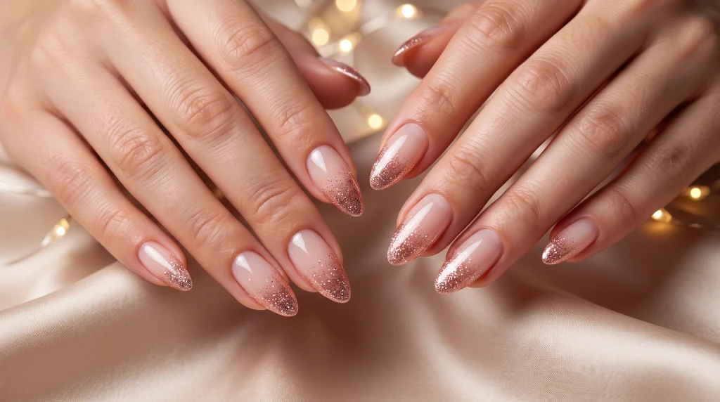 Glitter_ombre_French_tip_nails-Fille vibe