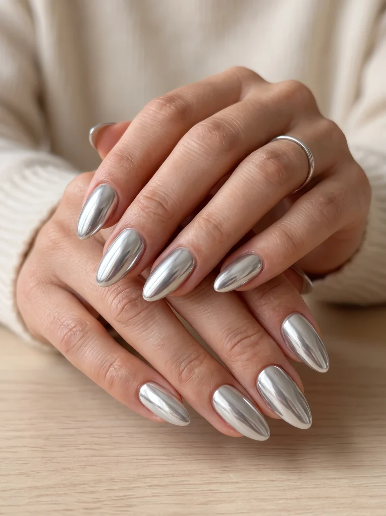 Glossy Chrome Finish Naiks-Fille vibe