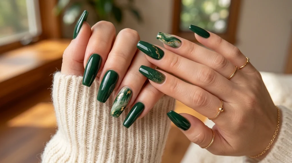 Green Almond Nails-Fille vibe