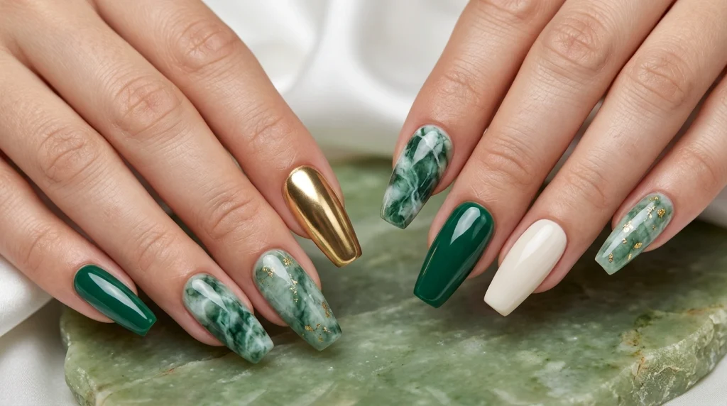 Jade_marble_nail_Fille vibe