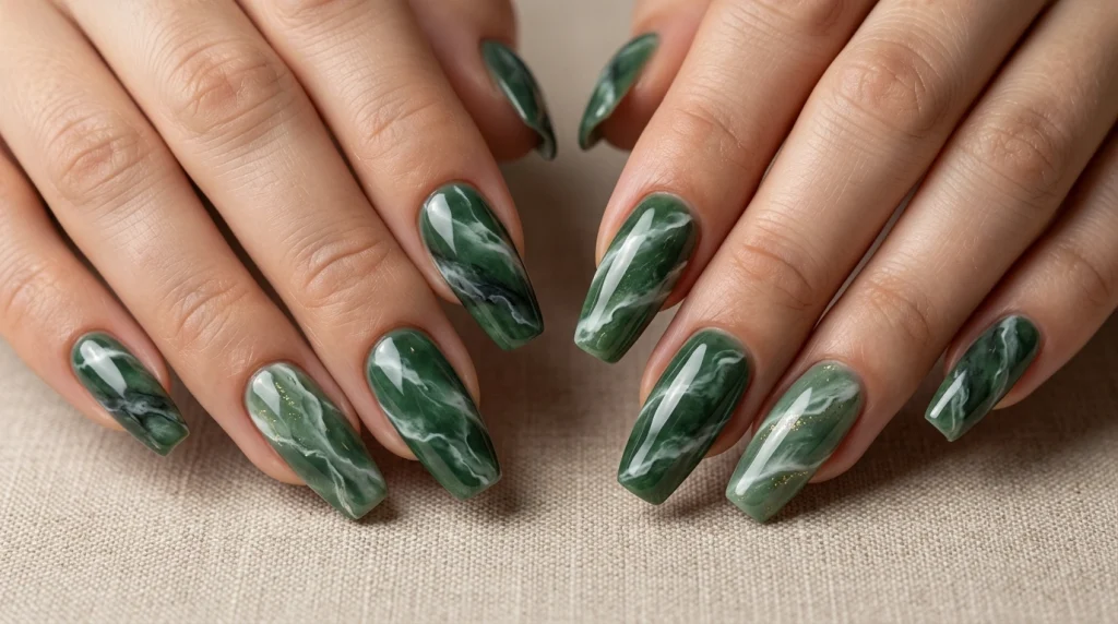 Jade_marble_nail_Fille vibe