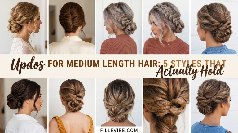 Updos For Medium Length Hair That Make You Look Ten Times More Put Together