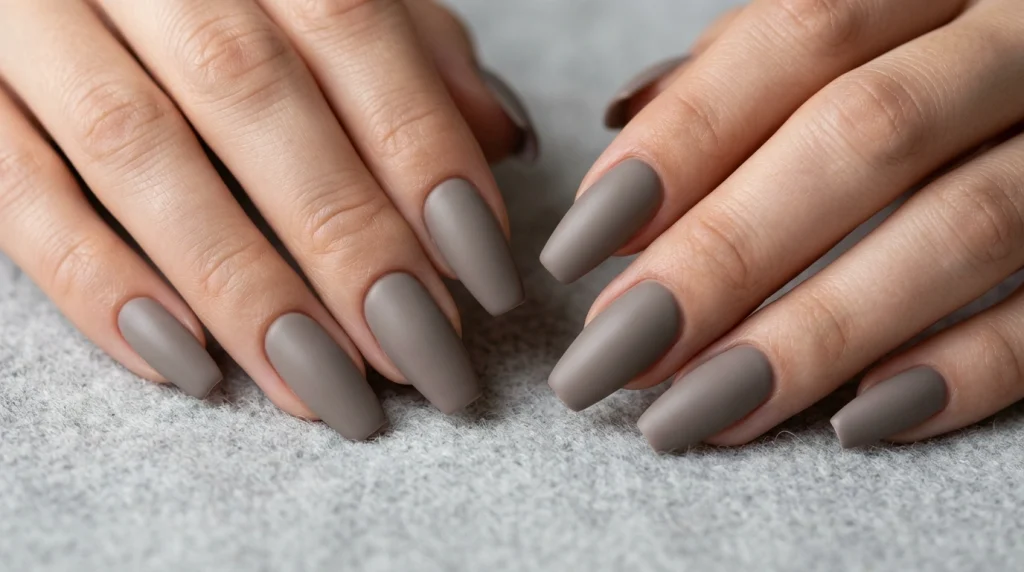 Mocha Mushroom nails-Fille vibe