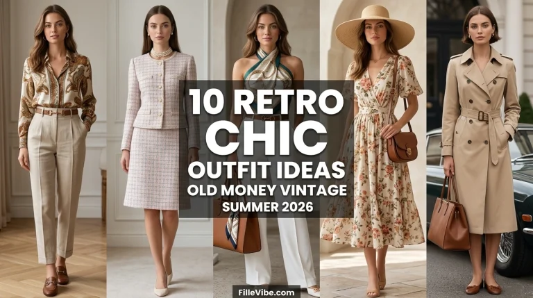 Retro Chic Style: 10 Designer Outfit Ideas That Make You Look Old Money Expensive