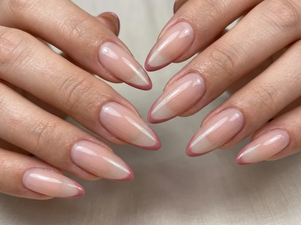 Sheer Base french nails-Fille vibe