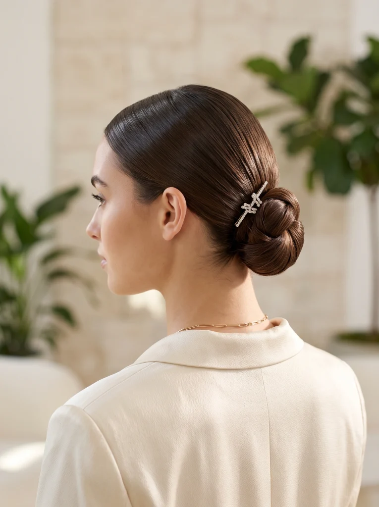 Slick_low_bun_hairstyle_Fille vibe