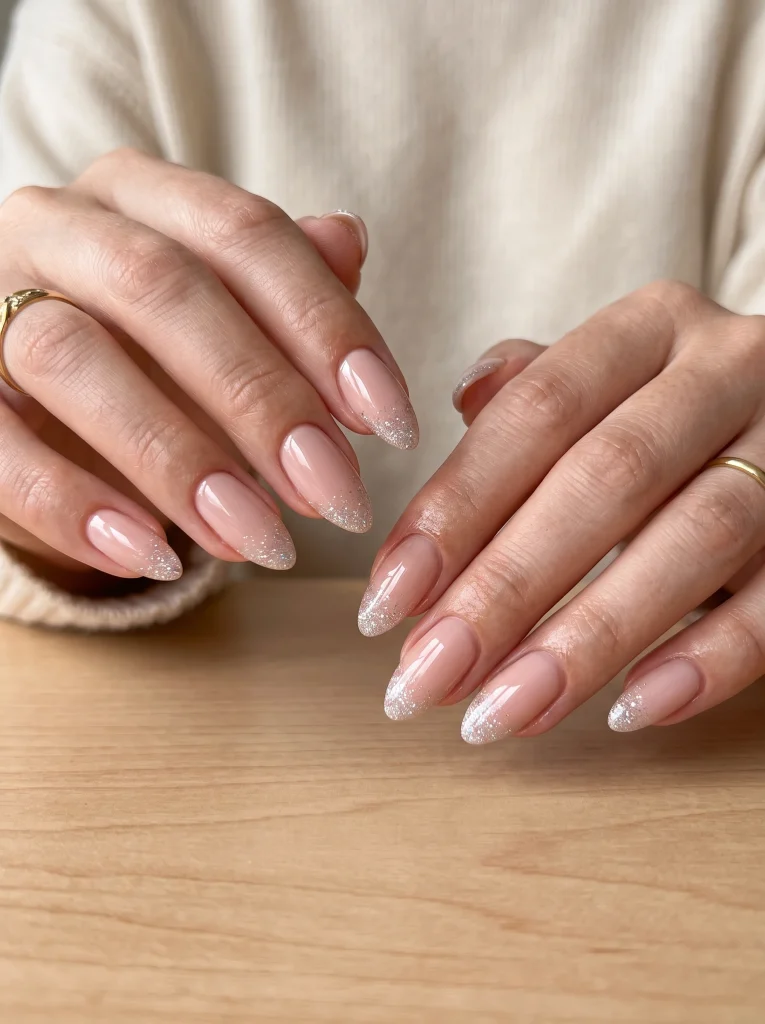 Soft Glitter Tips-Fille vibe