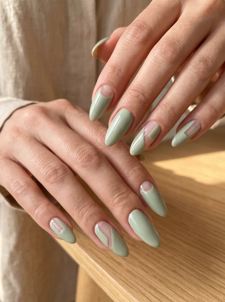 Soft Sage Green with Negative Space-Fille vibe