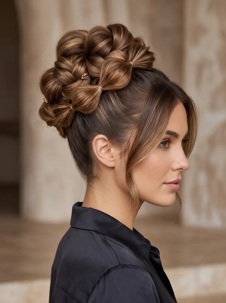 Styling_bubble_bun_hair_Fille vibe