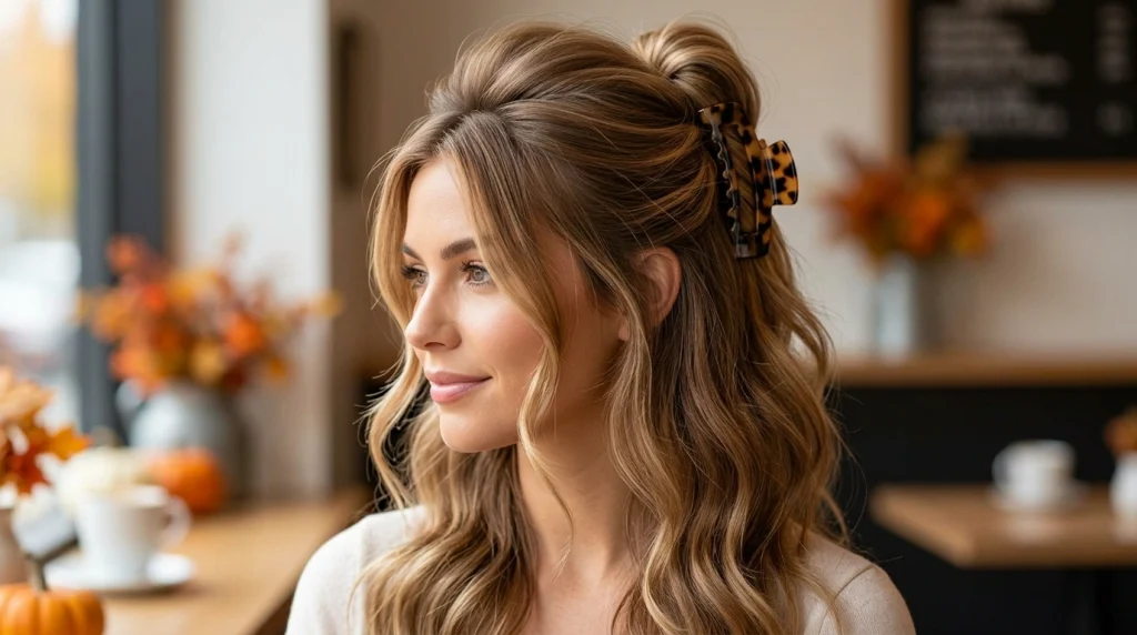 Styling_voluminous_half_up_hair_Fille vibe