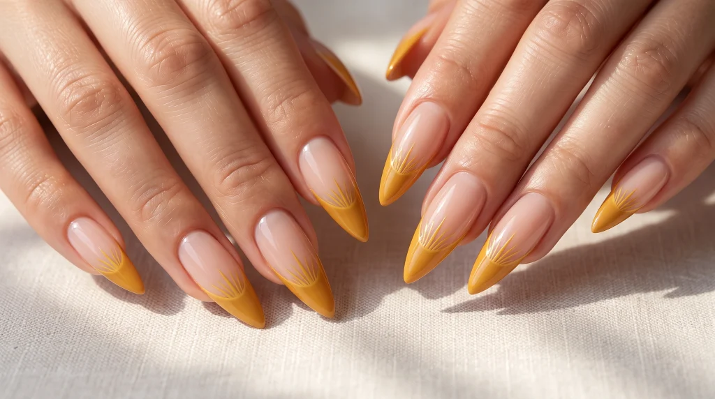 Sunburst French Tips-Fille vibe