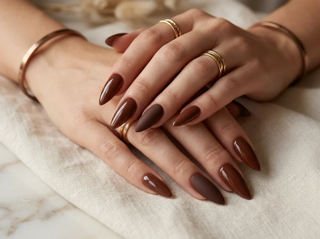 Warm Chocolate Brown-Fille vibe