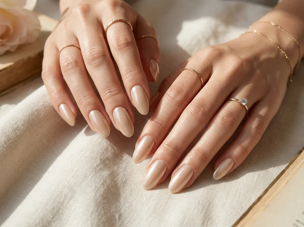 glazed_champagne_nail-Fille vibe