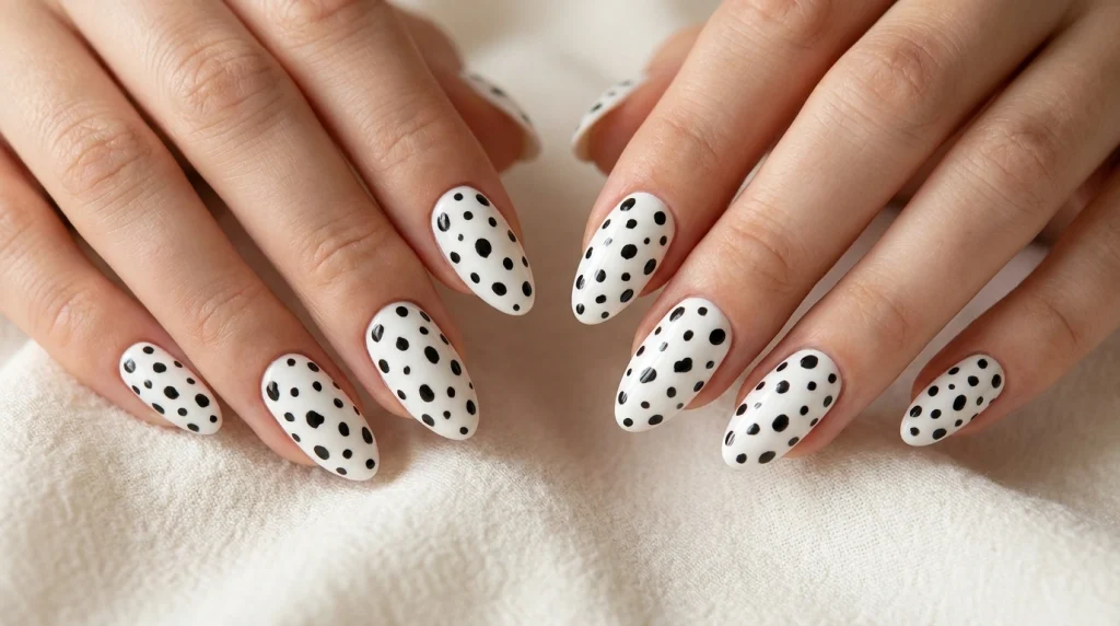 Dalmatian_print_nail_design_Fille vibe