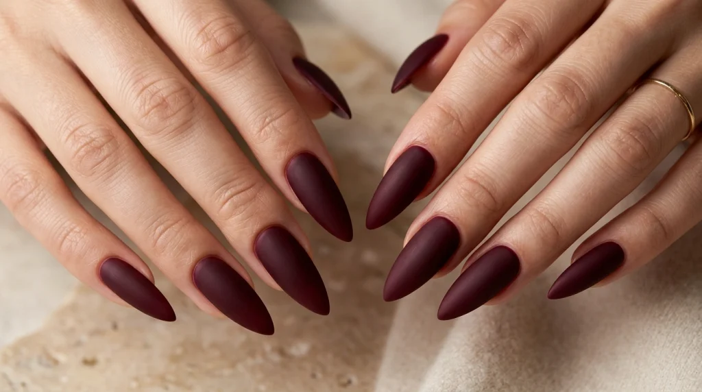 Dark Cherry Nails-Fille vibe