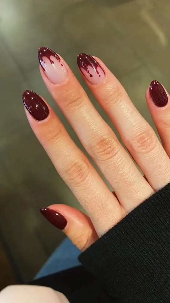 Easy Halloween Nails-Fille vibe