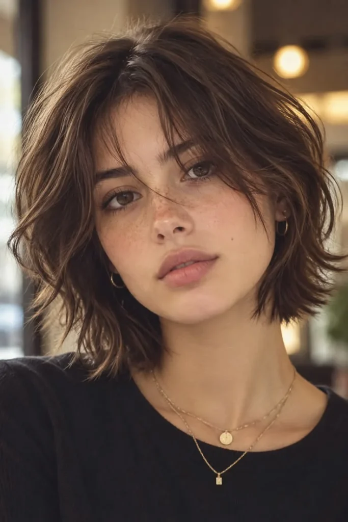 Feathered Soft Layers Bob-Fille vibe