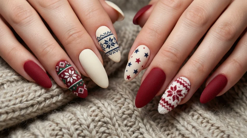 Fuzzy Fair Isle Pattern-Fille vibe