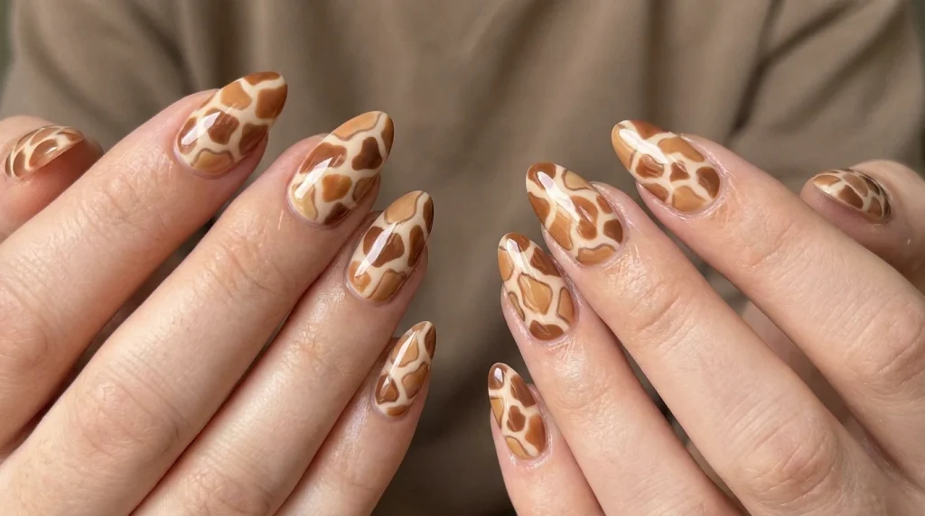 Giraffe_print_nail_design_Fille vibe