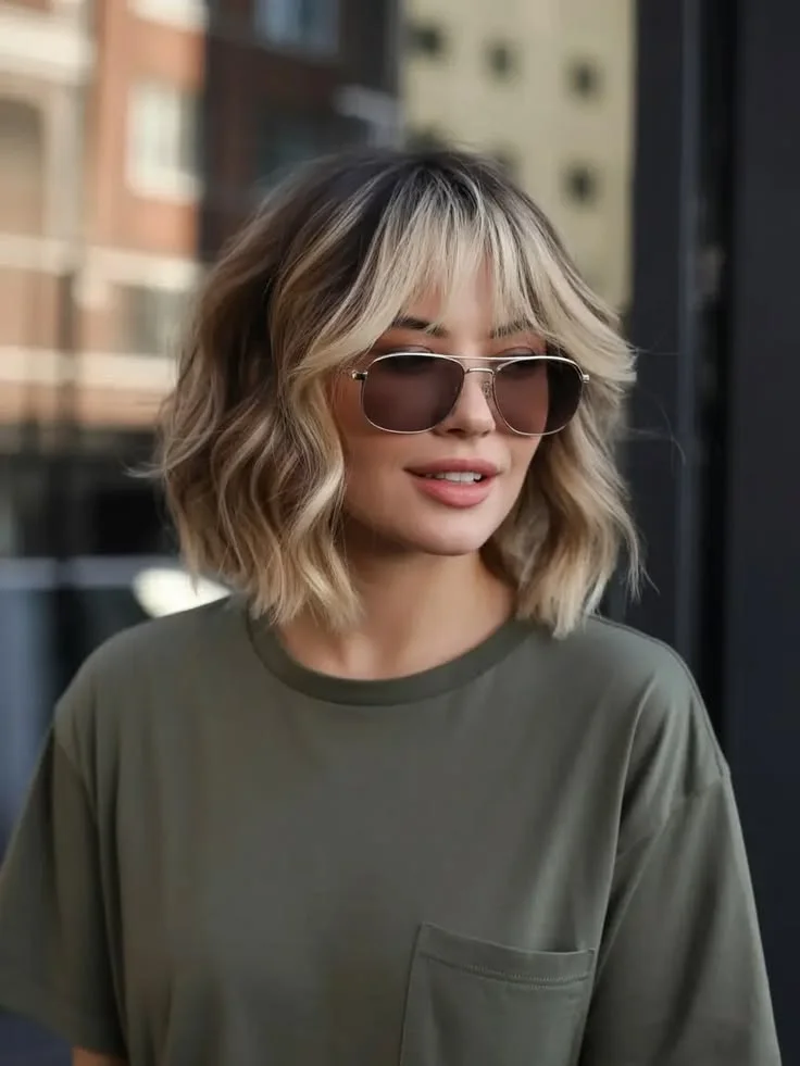 Grown Out Face Framing Bob-Fille vibe