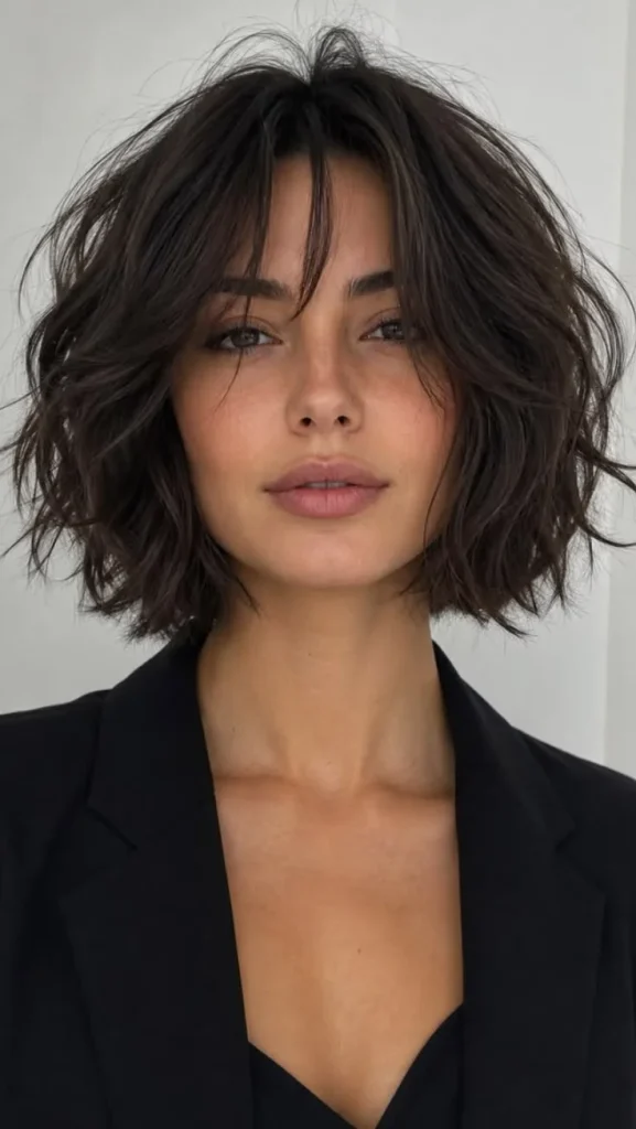 Messy Textured Bob-Fille vibe