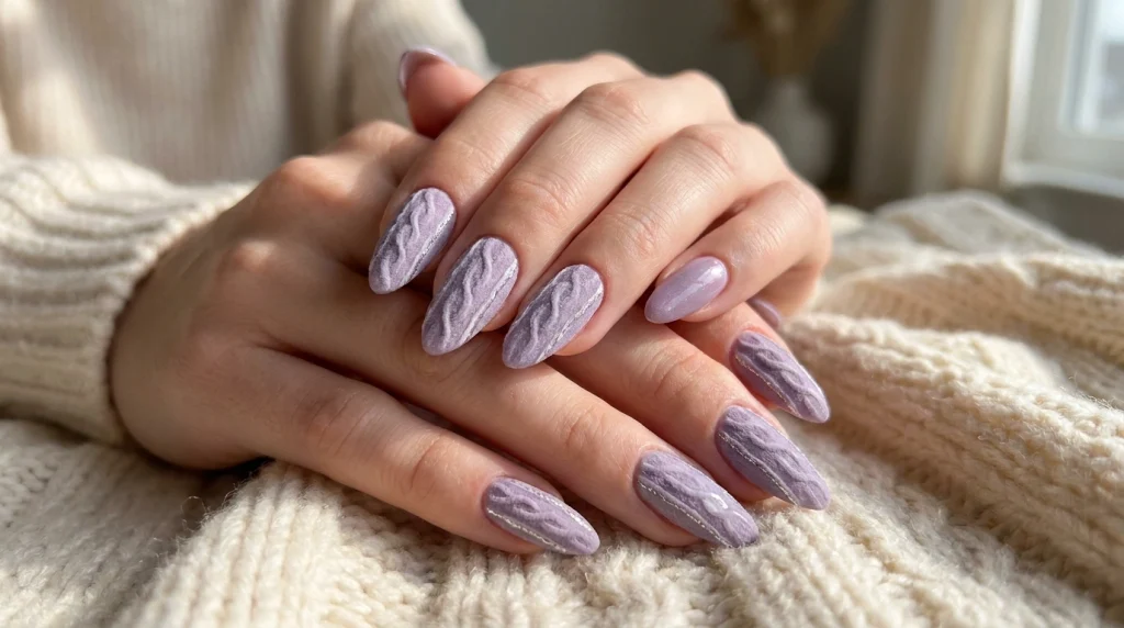 Soft Lavender Cashmere Look-Fille vibe