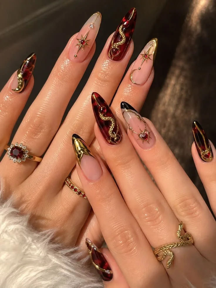 Tortoiseshell Nails-Fille vibe