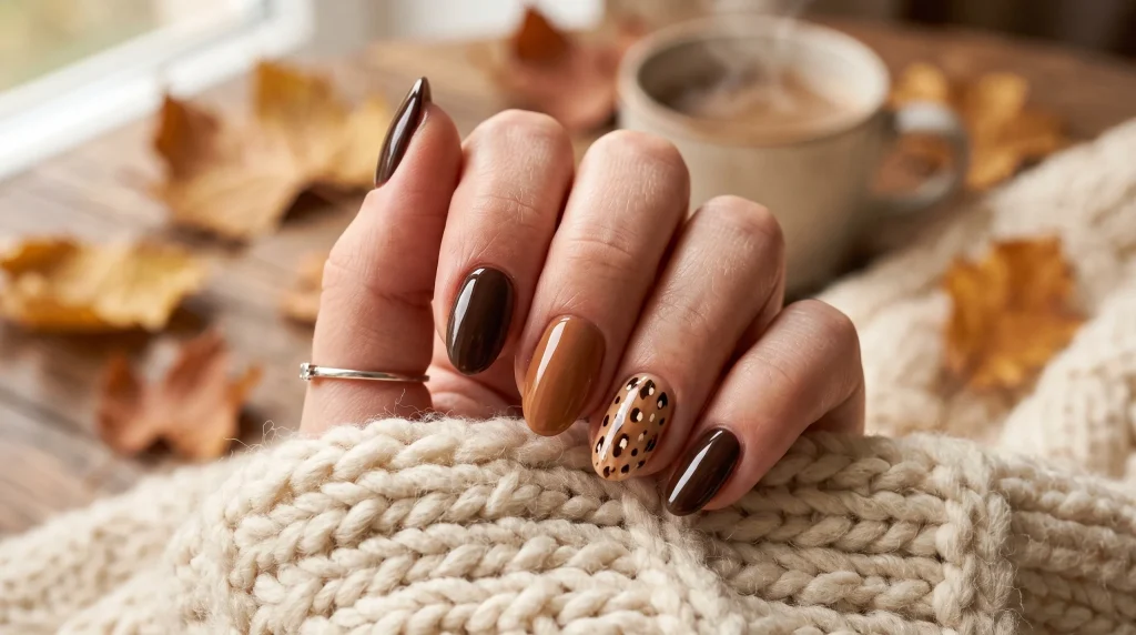 Bambi nails 2026: single fawn print accent nail