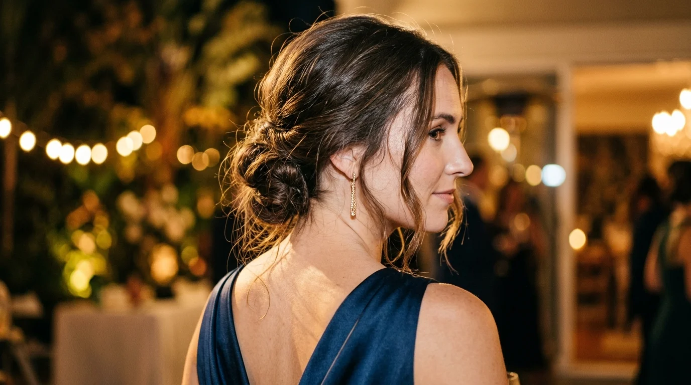 Loose low chignon in 60 seconds, easy nye hairstyles you can do yourself