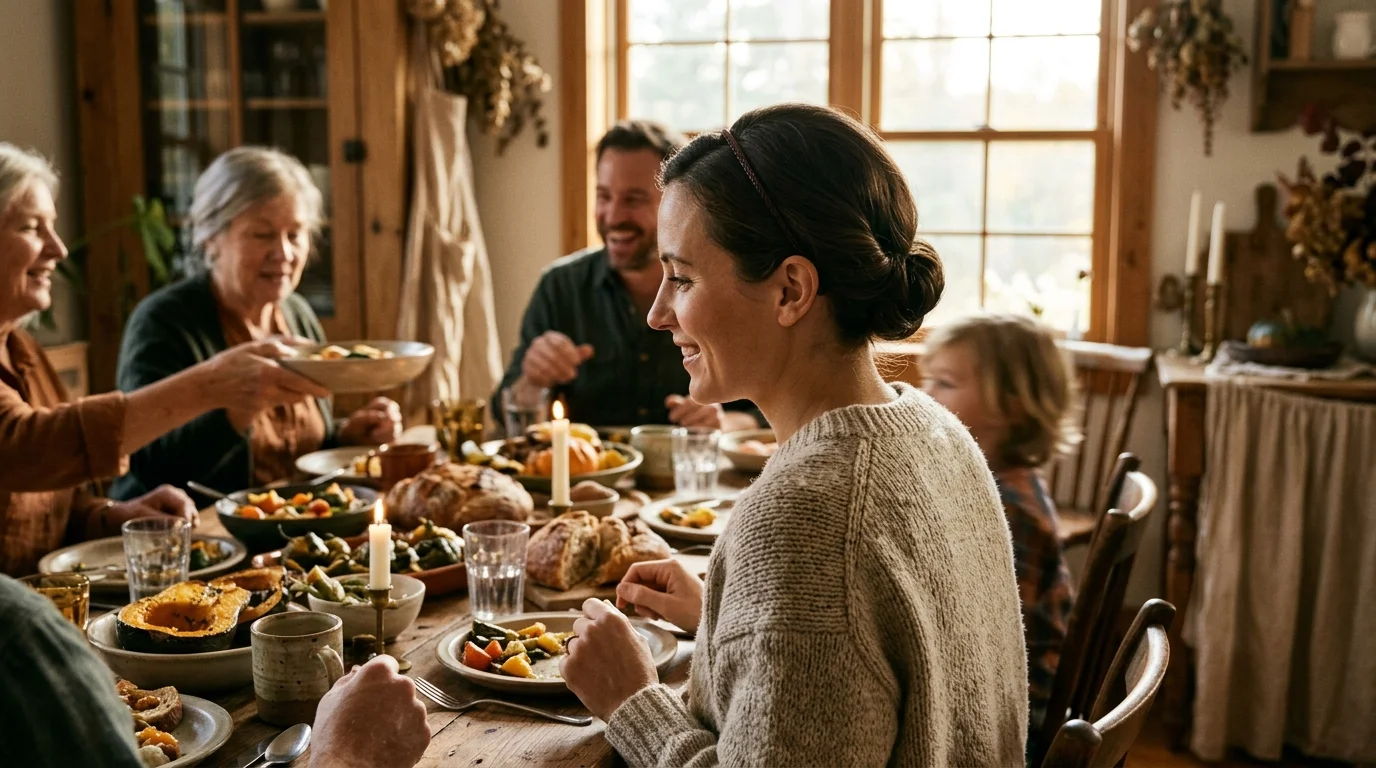 Gibson tuck rolled updo thanksgiving hairstyles vintage dinner look
